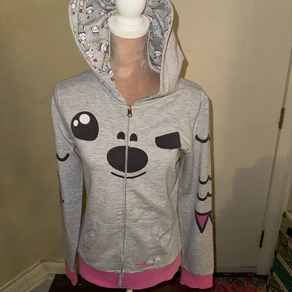 so so happy Tops So So Happy Rare Vintage Monster Hoodie